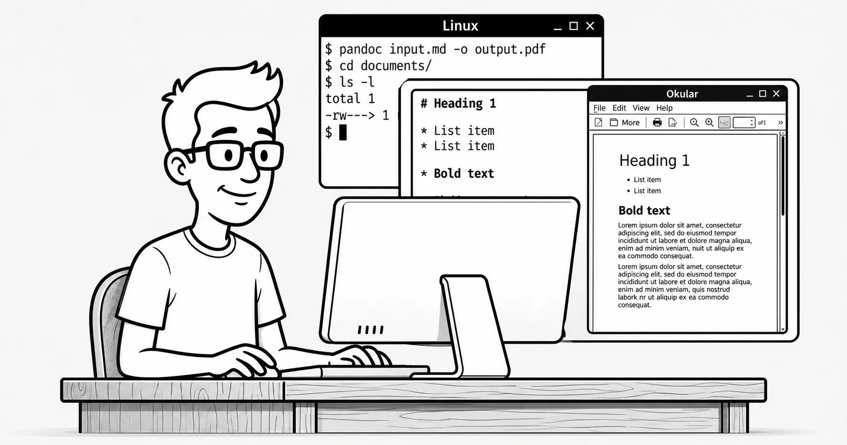 Cómo ver archivos markdown "renderizados" en Linux.