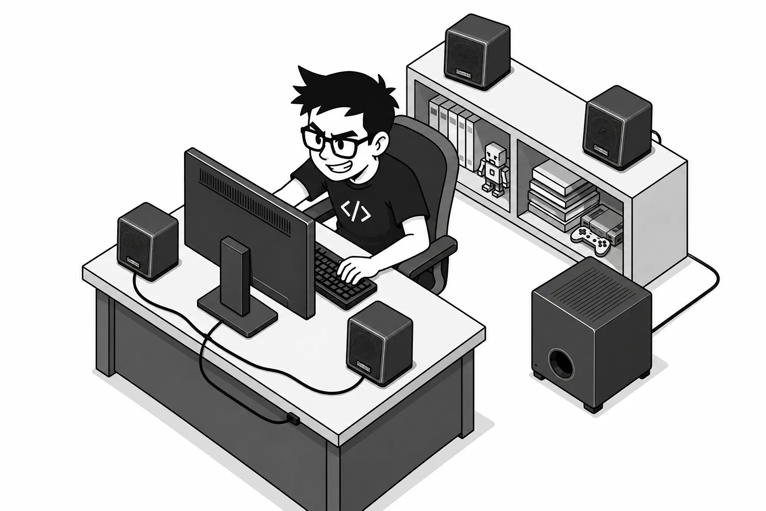 How to configure a 4.1 audio system on Linux with PipeWire, JamesDSP, and systemd